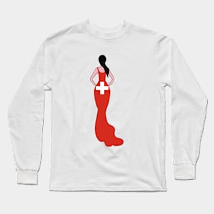 Switzerland Woman Long Sleeve T-Shirt